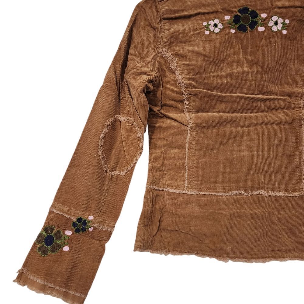 Sandrea Corduroy Embroidered Floral Jacket - Picture 5 of 10